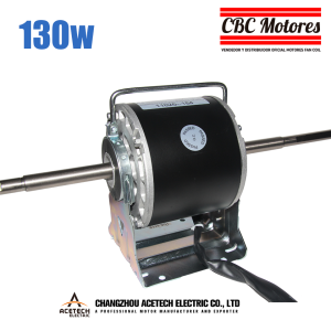 Motor Fan Coil – 130W – Doble eje 1/2″ (Con base)