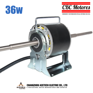 Motor Fan Coil – 36W – Doble eje 12mm (Con base)