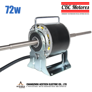 Motor Fan Coil - 72W - Doble eje 12mm (Con base)